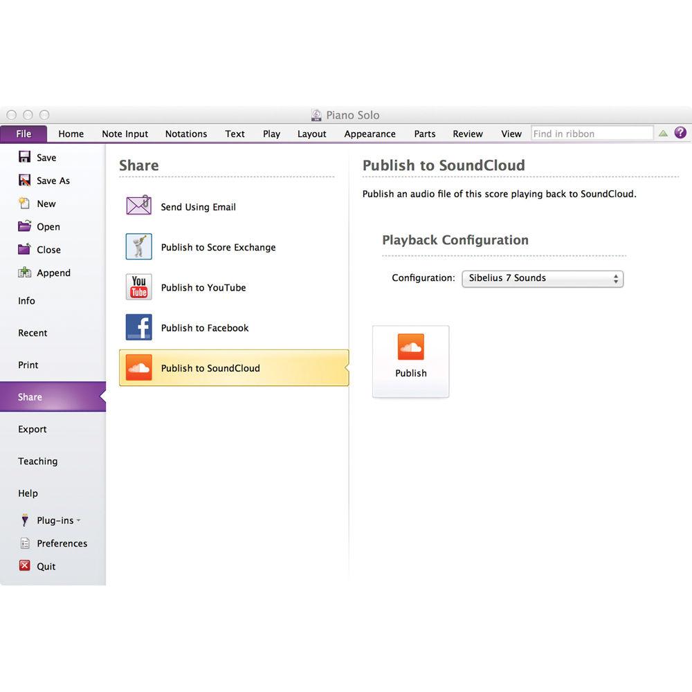 Sibelius Music Notation Software 8.5