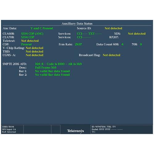 Tektronix Multi-Format Waveform Monitor with Integrated Display