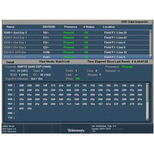 Tektronix Multi-Format Waveform Monitor with Integrated Display