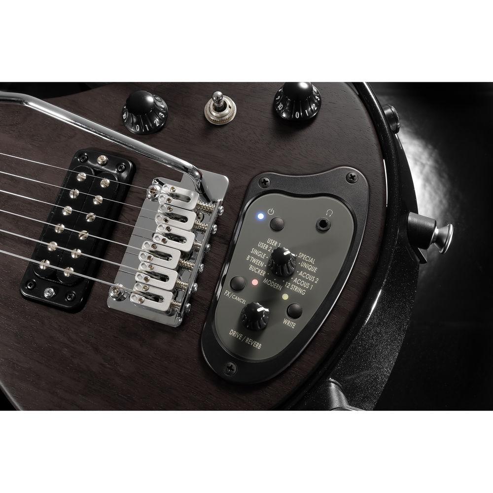 VOX Metallic Black Frame Electric Guitar with See-Through Semi-Gloss Black Body