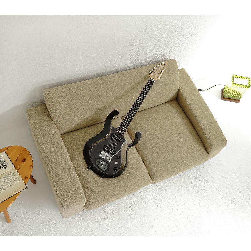 VOX Metallic Black Frame Electric Guitar with See-Through Semi-Gloss Black Body