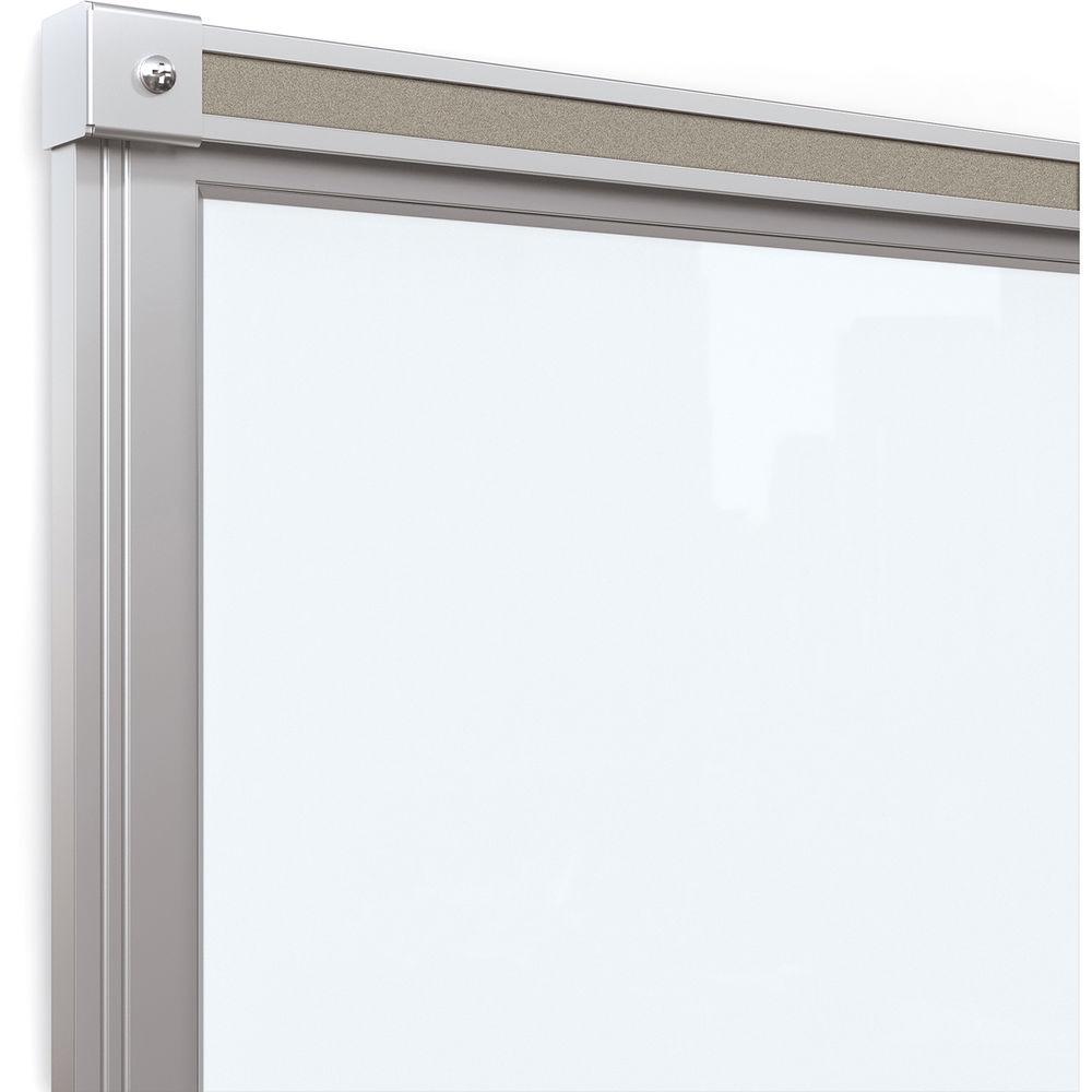 Balt Framed Magnetic Glass Dry Erase Whiteboard