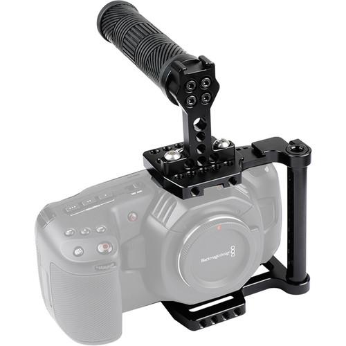 CAMVATE Cage Kit with Rubber Top Handle for Blackmagic Pocket Cinema Camera 4K