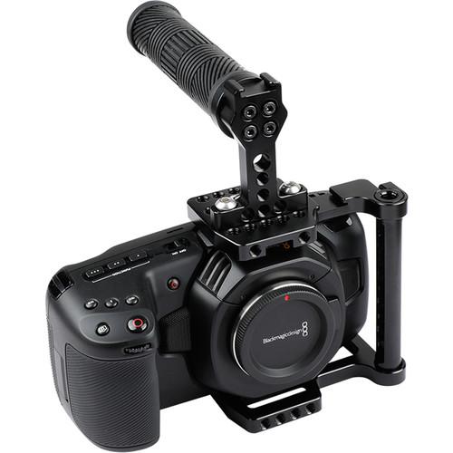 CAMVATE Cage Kit with Rubber Top Handle for Blackmagic Pocket Cinema Camera 4K