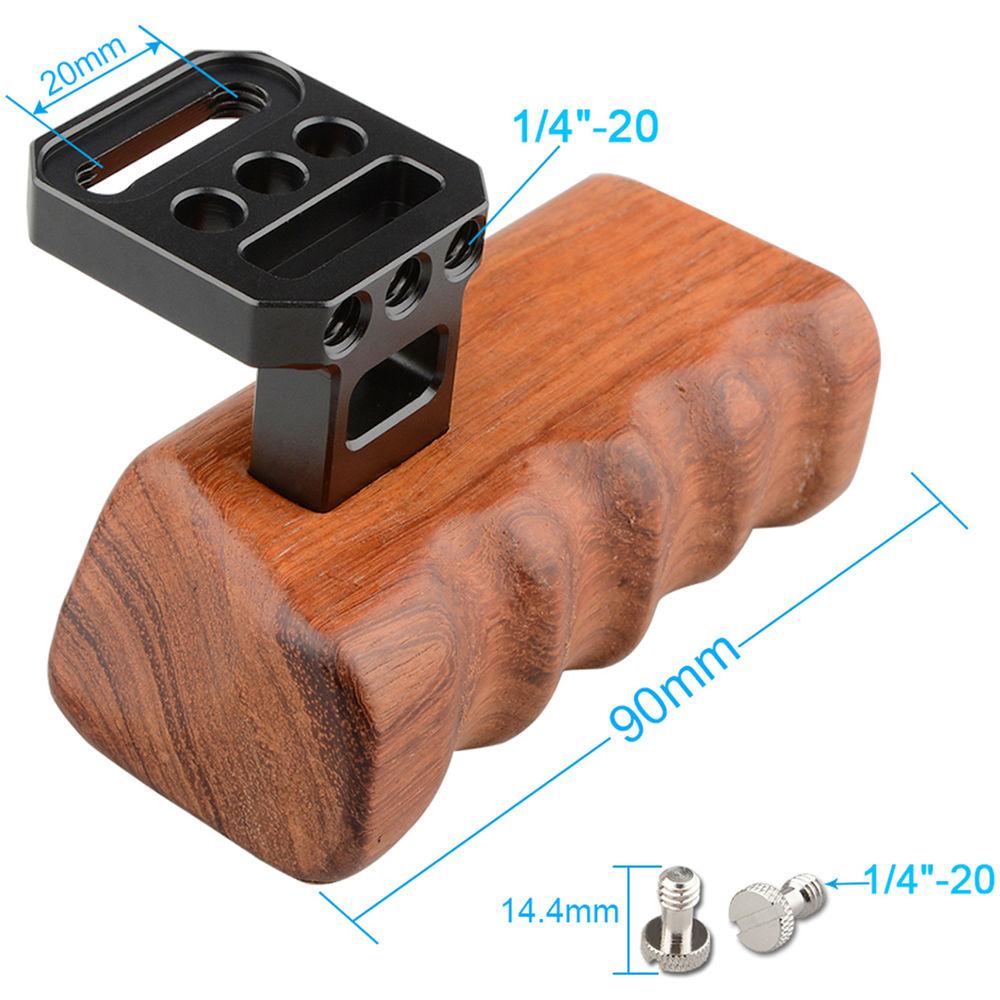 CAMVATE Right Hand Wood Handle Grip for Panasonic GH Series Cages