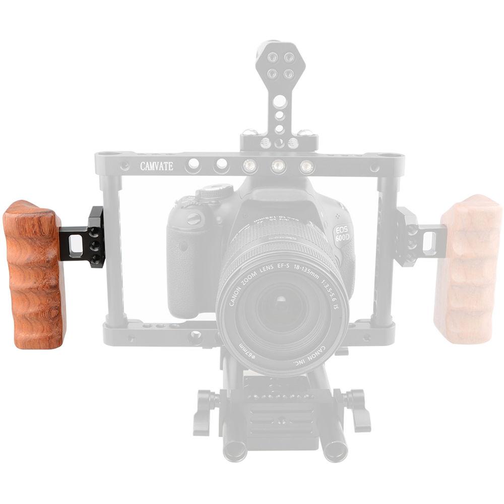 CAMVATE Right Hand Wood Handle Grip for Panasonic GH Series Cages