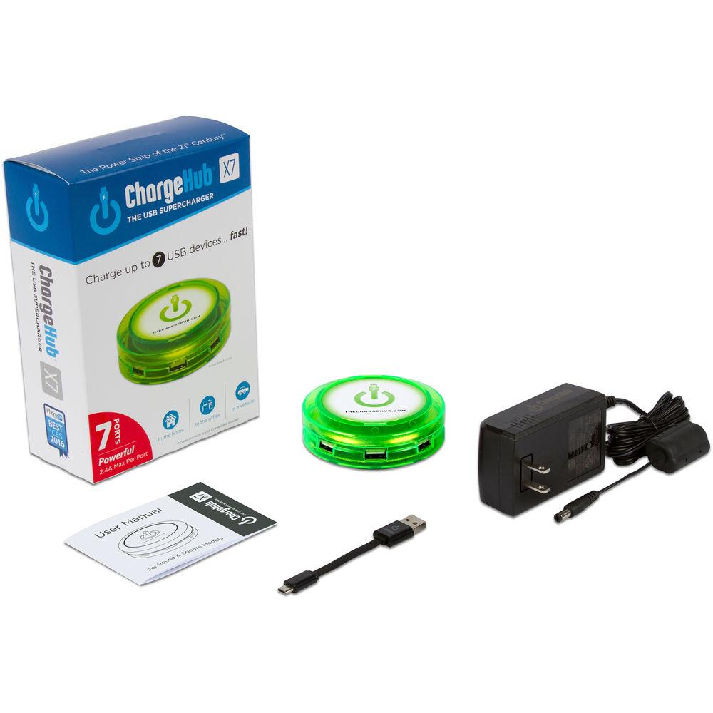 ChargeHub X7 7-Port Round USB Charging Station