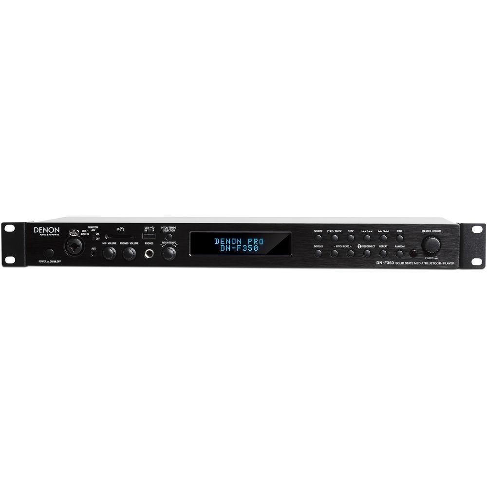 Denon DN-F350 Solid-State Media Player with Bluetooth, USB, SD SDHC, and AUX Inputs