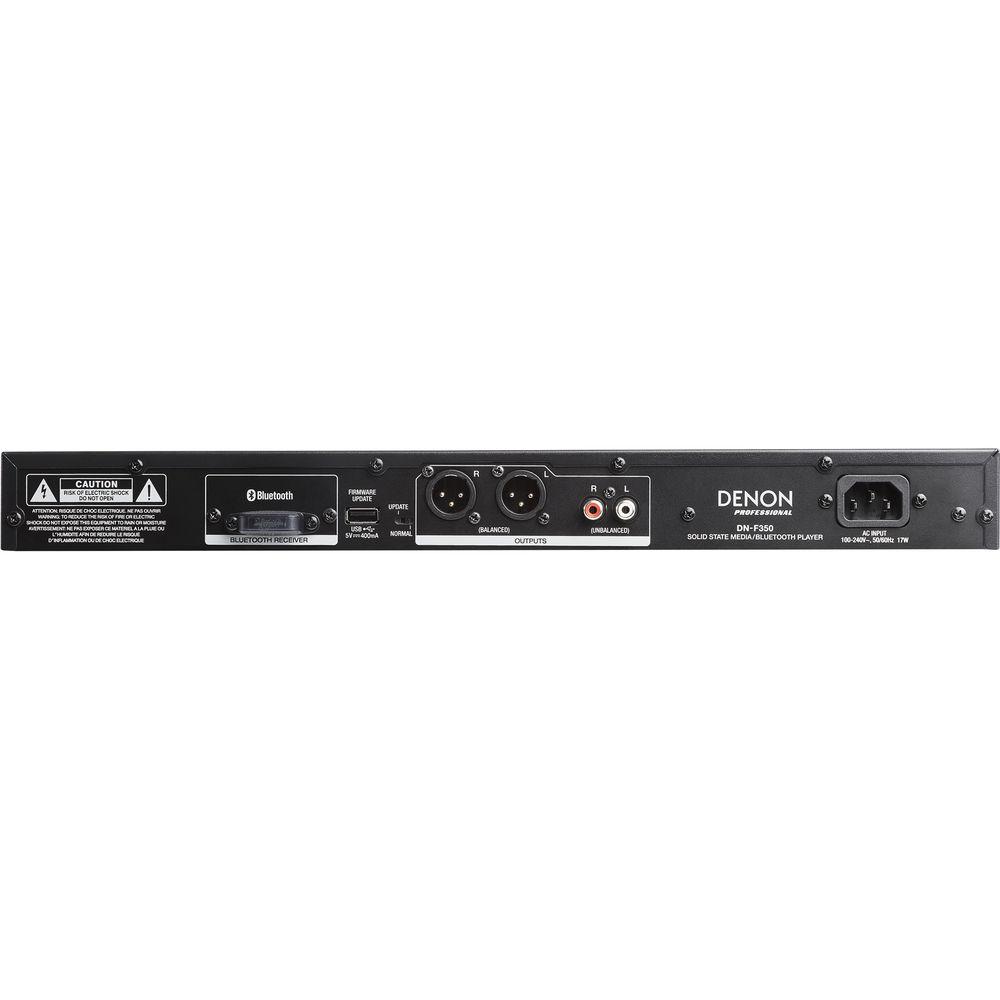 Denon DN-F350 Solid-State Media Player with Bluetooth, USB, SD SDHC, and AUX Inputs