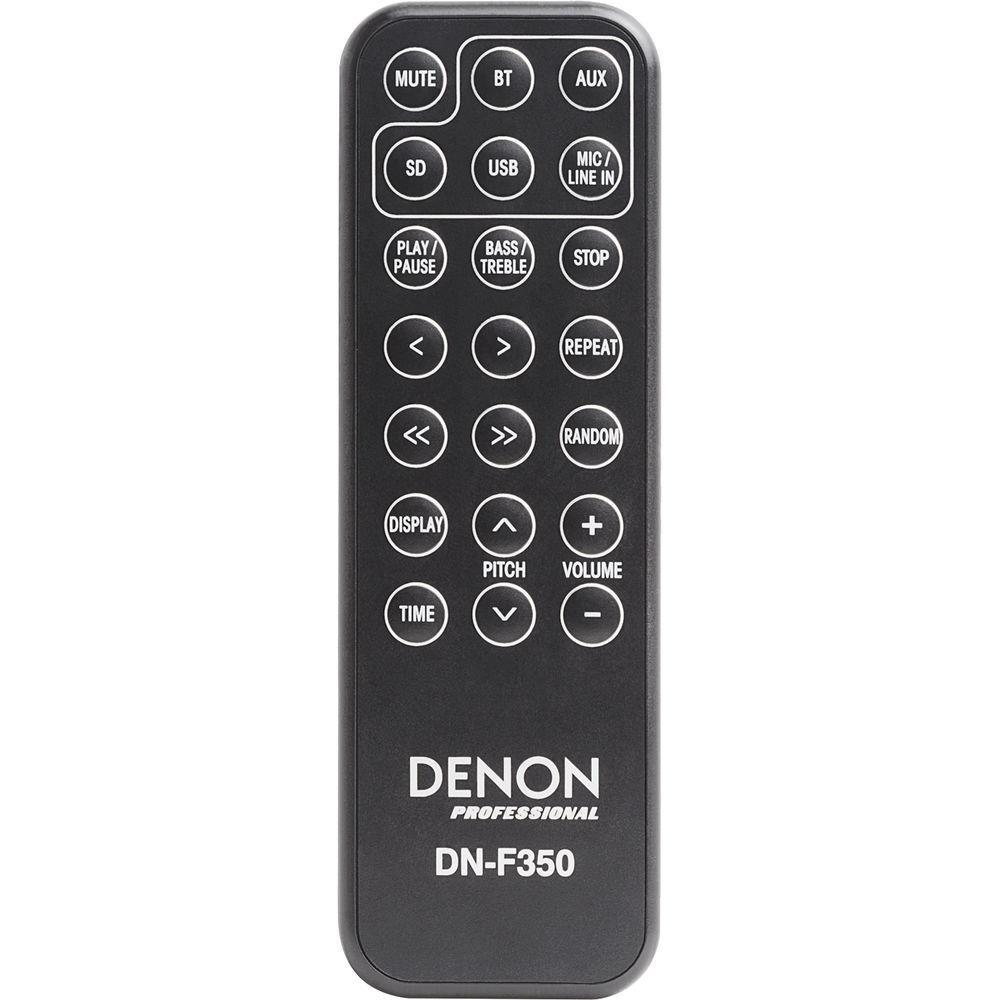 Denon DN-F350 Solid-State Media Player with Bluetooth, USB, SD SDHC, and AUX Inputs