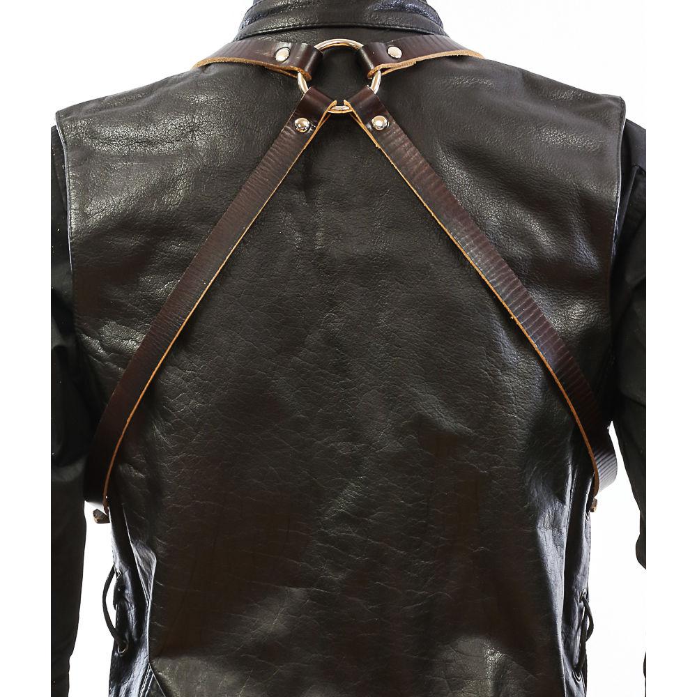 Funk Plus Skinny Ring Back Dual-Camera Cowhide Leather Harness with Chest Adjuster