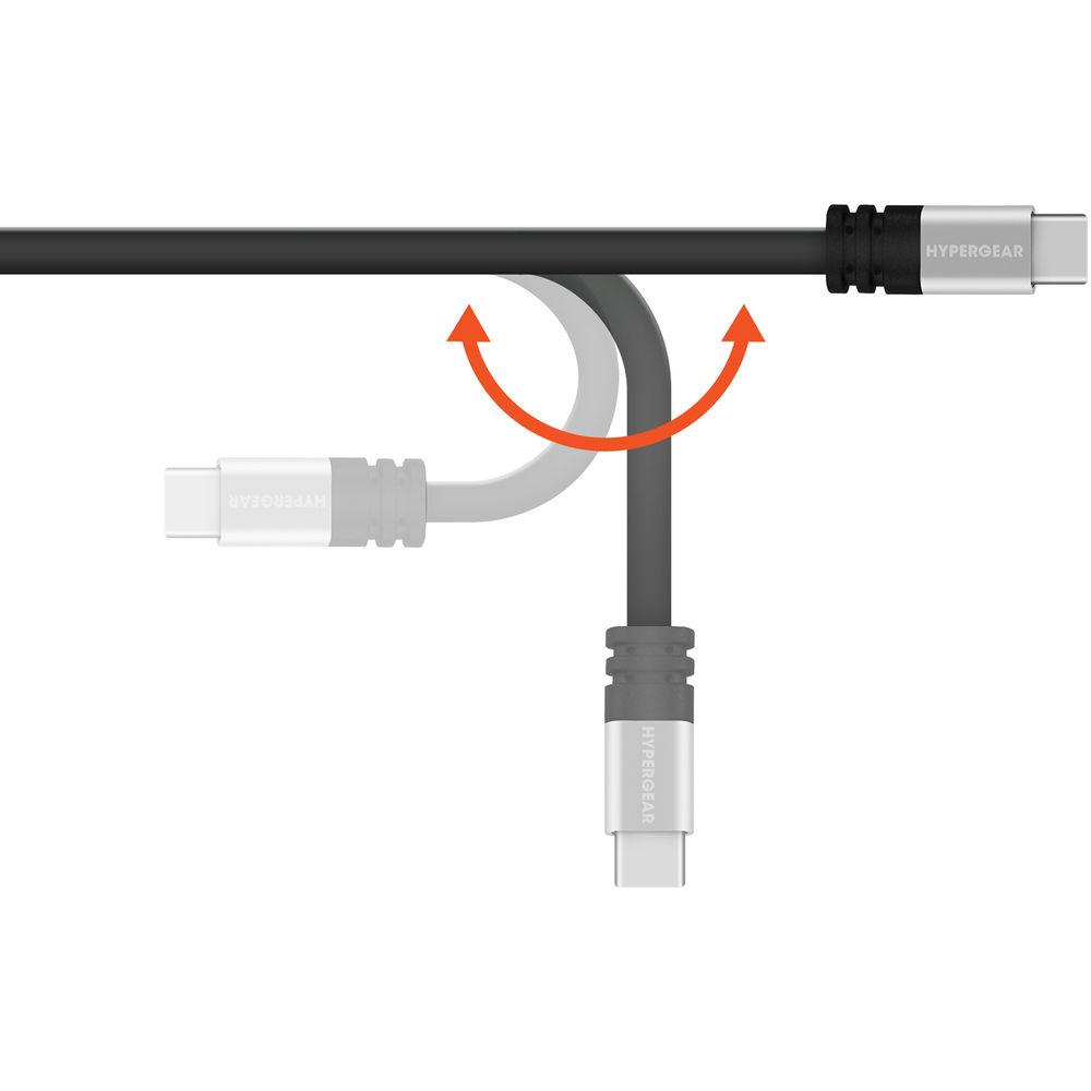HyperGear Flexi USB 2.0 Type-A to USB Type-C Charge & Sync Flat USB Cable