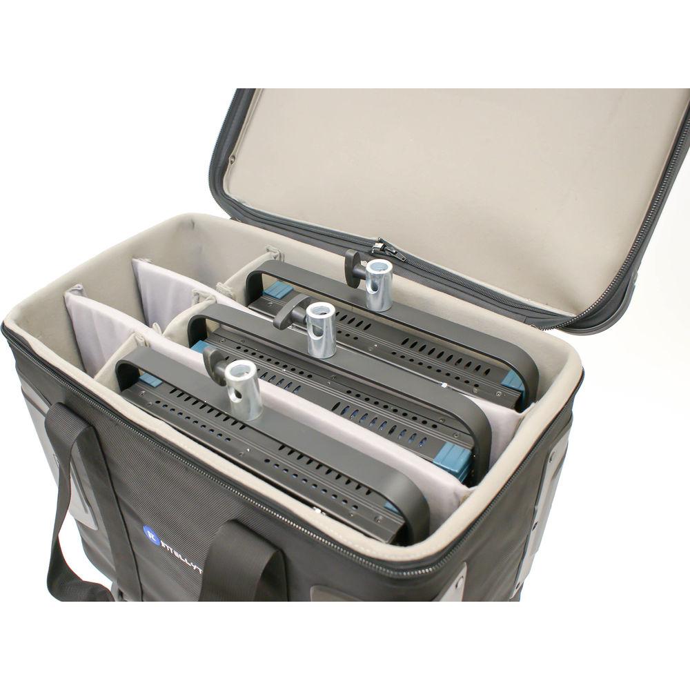 Intellytech IT-C3 Hard Case with Rails & Wheels for Three 1x1 Light Panels