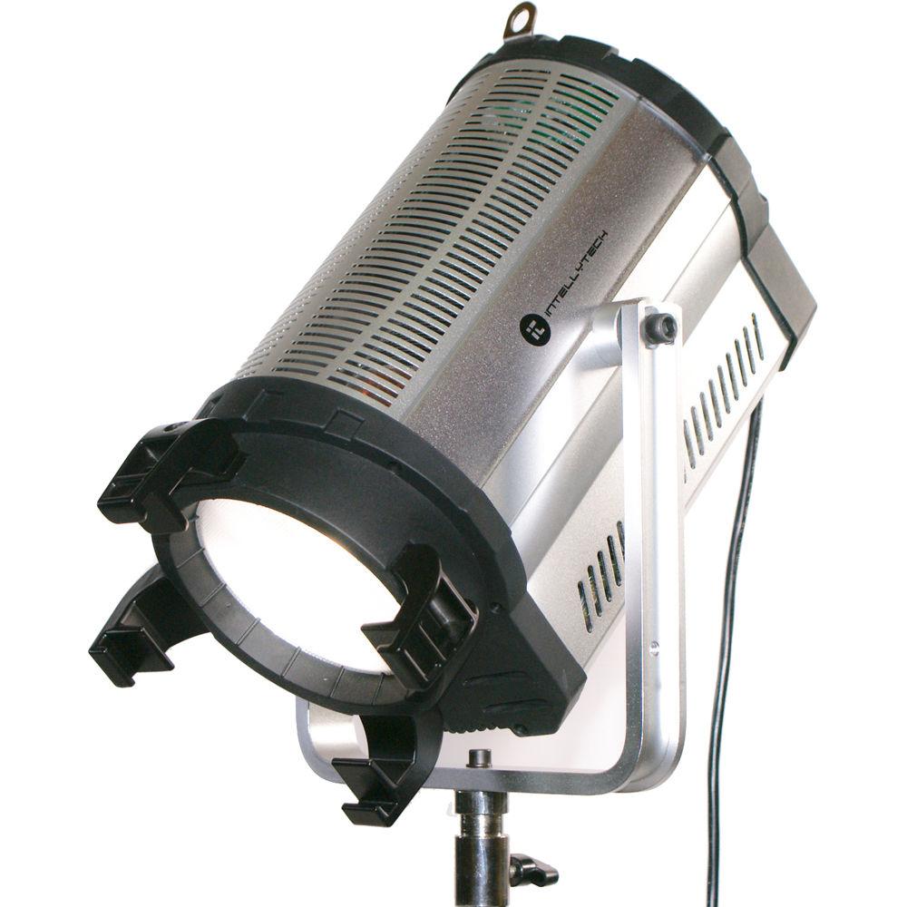 Intellytech Light Cannon F-165 AC DC Bi-Color High Output LED Fresnel with DMX and Gold Mount Battery Plate