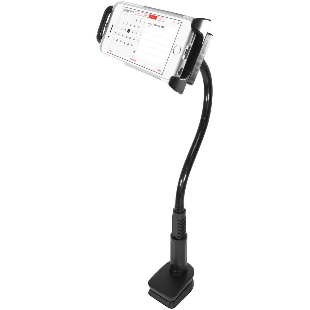Macally Adjustable Clip-On Mount Holder for Tablets and Smartphones