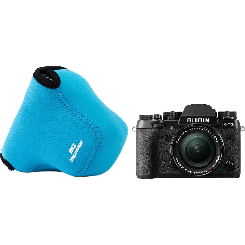 MegaGear MG867 Ultra Light Neoprene Case with Carabiner for Fujifilm X-T2 with 18-55mm