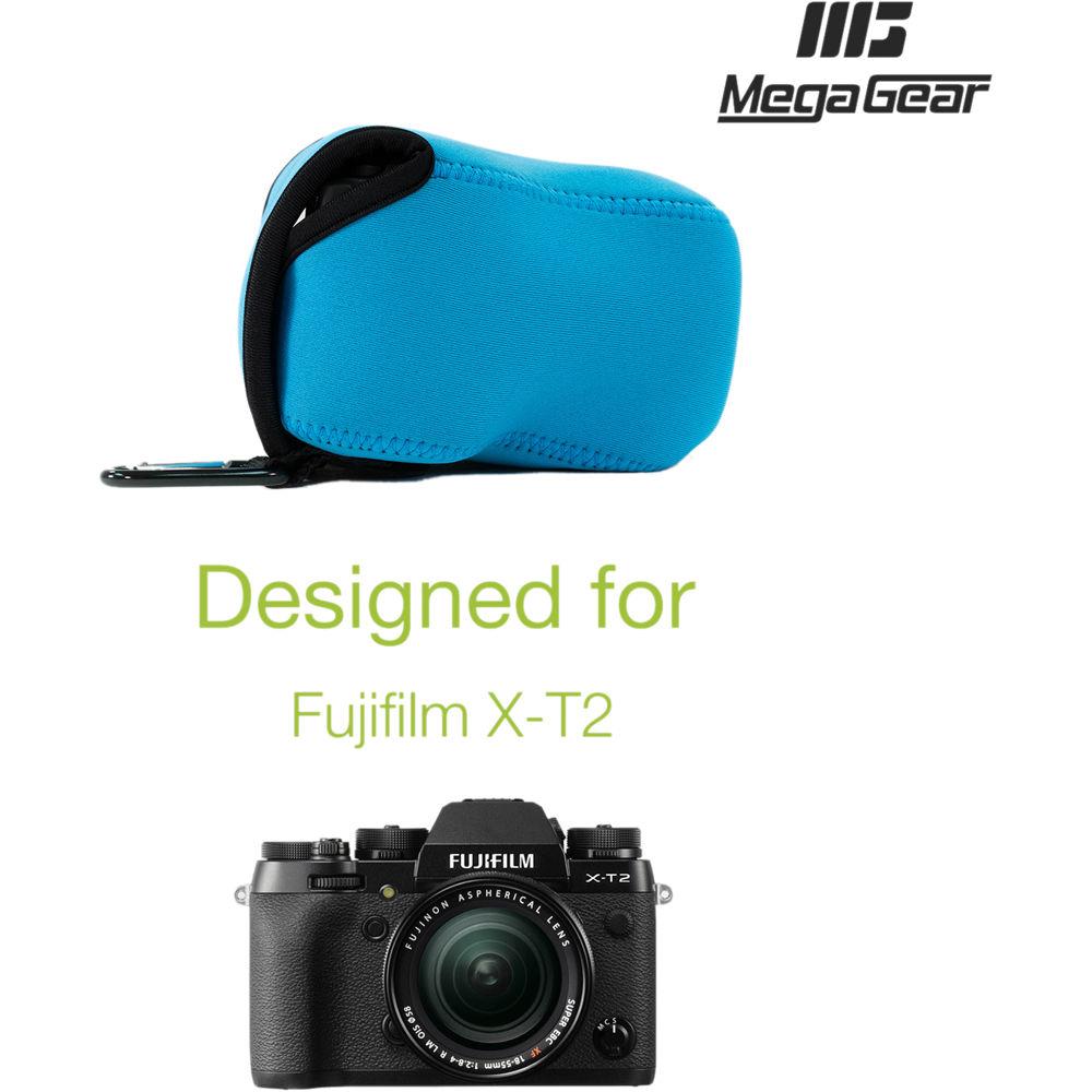 MegaGear MG867 Ultra Light Neoprene Case with Carabiner for Fujifilm X-T2 with 18-55mm