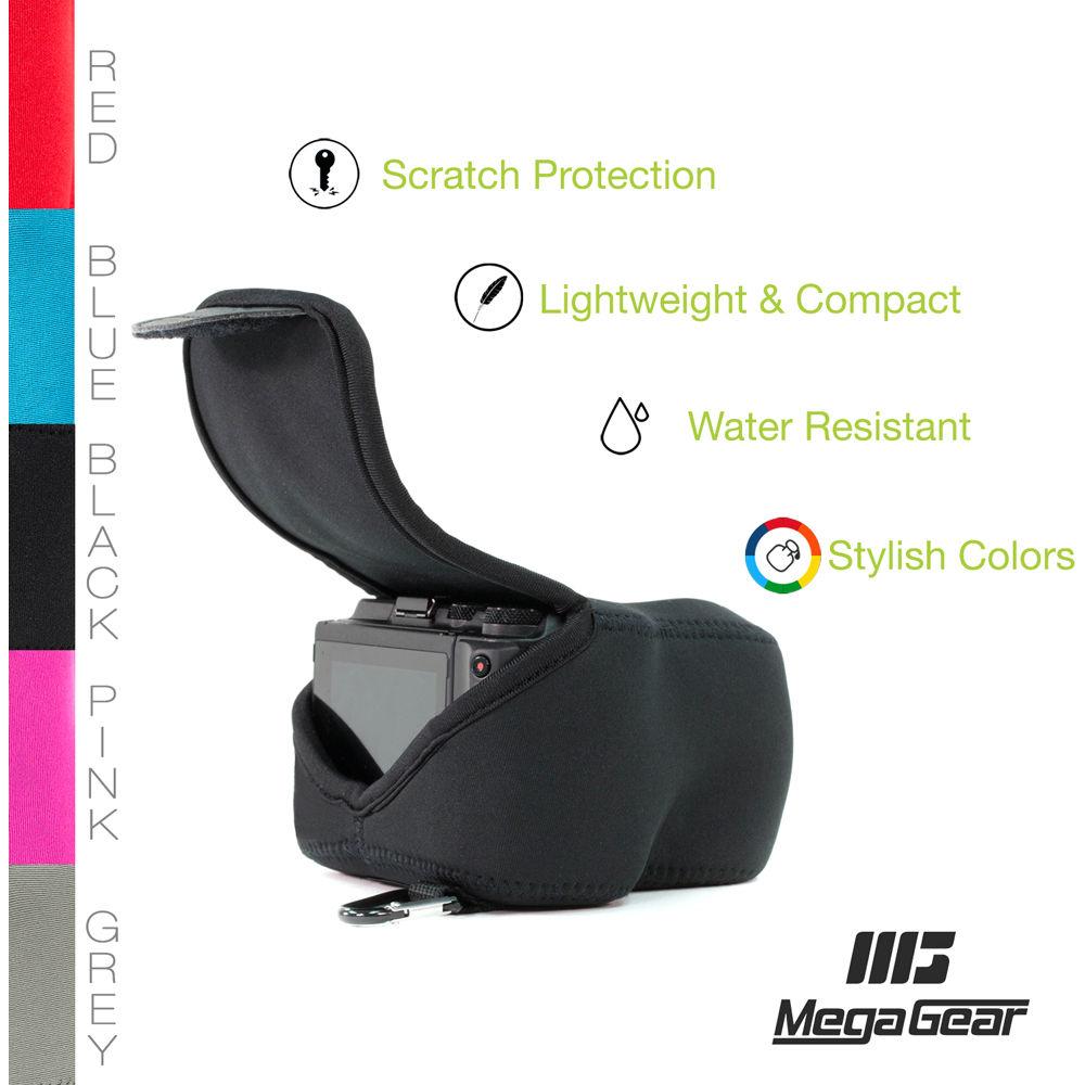 MegaGear MG887 Ultra Light Neoprene Case with Carabiner for Panasonic LUMIX DMC-G85