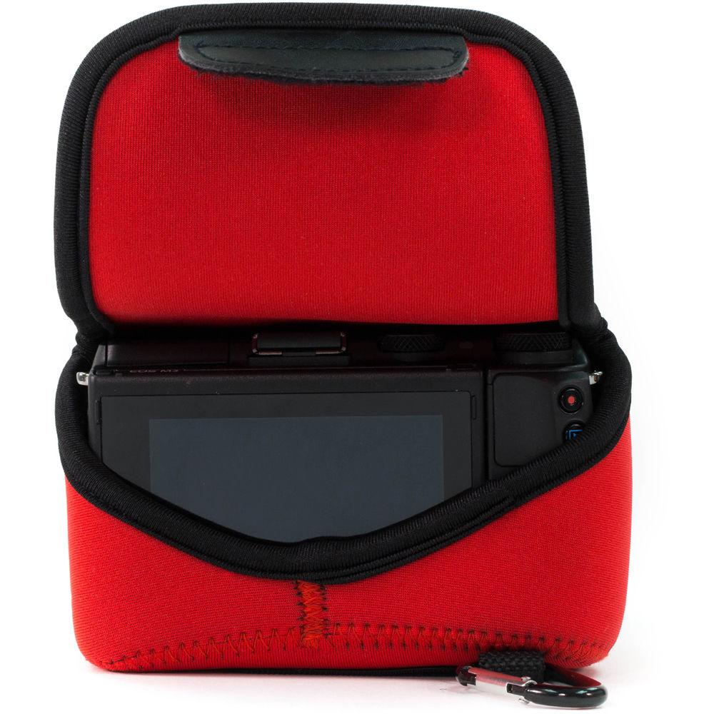 MegaGear MG891 Ultra Light Neoprene Case with Carabiner for Panasonic LUMIX DMC-G85