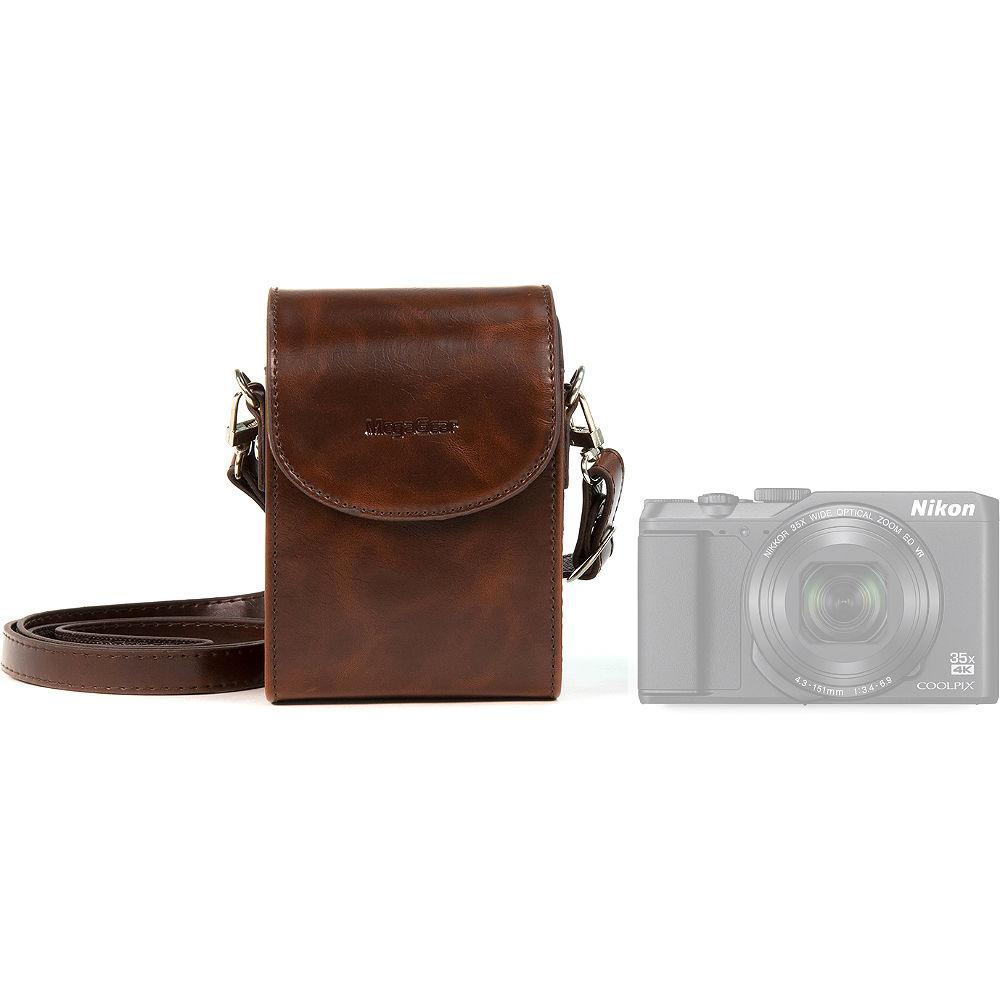 MegaGear Protective Leather Camera Case for Nikon COOLPIX A900