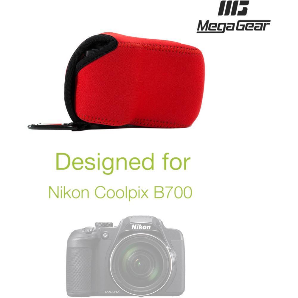 MegaGear Ultra-Light Neoprene Camera Case with Carabiner for Nikon COOLPIX B700