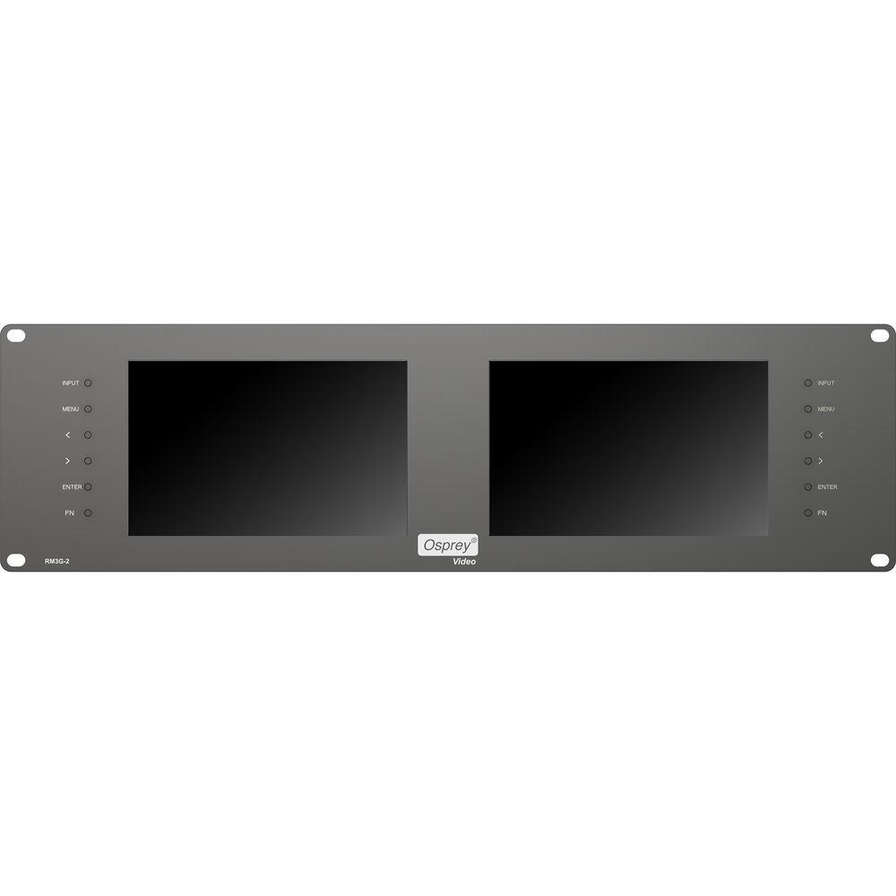 Osprey Dual 7" Monitor 3G SDI, HDMI, Analog 19" 3RU