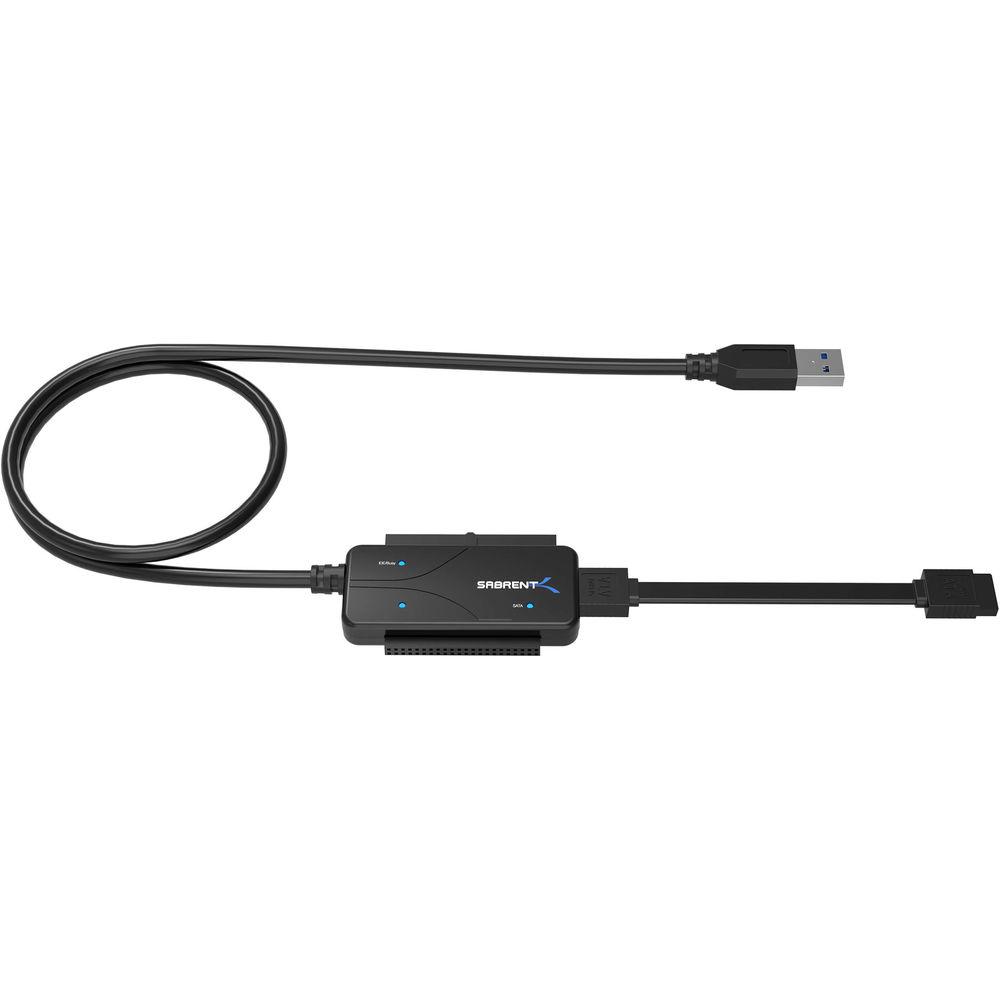 Sabrent USB 3.0 to SATA IDE 2.5 3.5 5.25" HDD Converter Cable with Power Supply