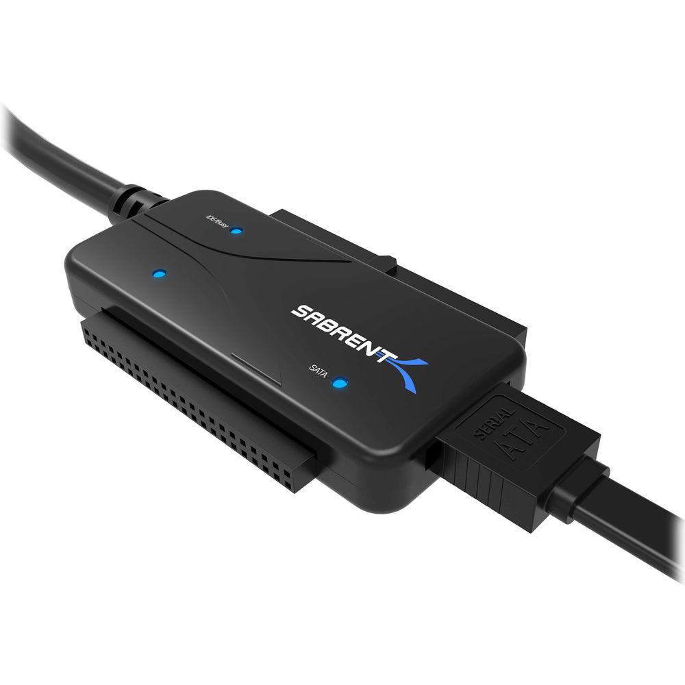 Sabrent USB 3.0 to SATA IDE 2.5 3.5 5.25" HDD Converter Cable with Power Supply