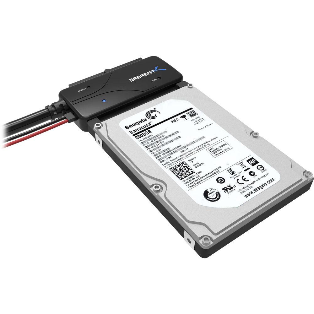 Sabrent USB 3.0 to SATA IDE 2.5 3.5 5.25" HDD Converter Cable with Power Supply