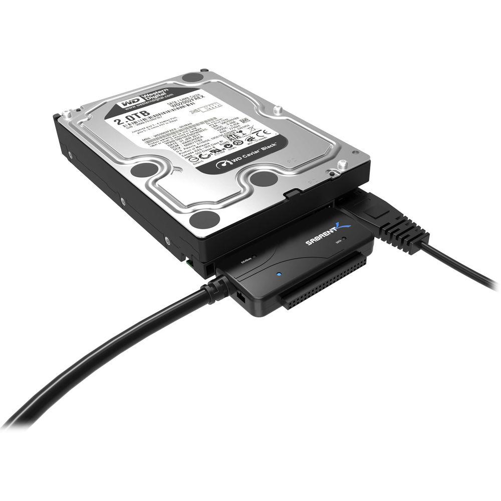 Sabrent USB 3.0 to SATA IDE 2.5 3.5 5.25" HDD Converter Cable with Power Supply