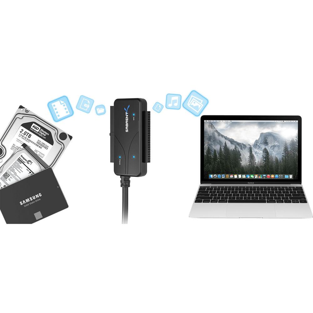Sabrent USB 3.0 to SATA IDE 2.5 3.5 5.25" HDD Converter Cable with Power Supply