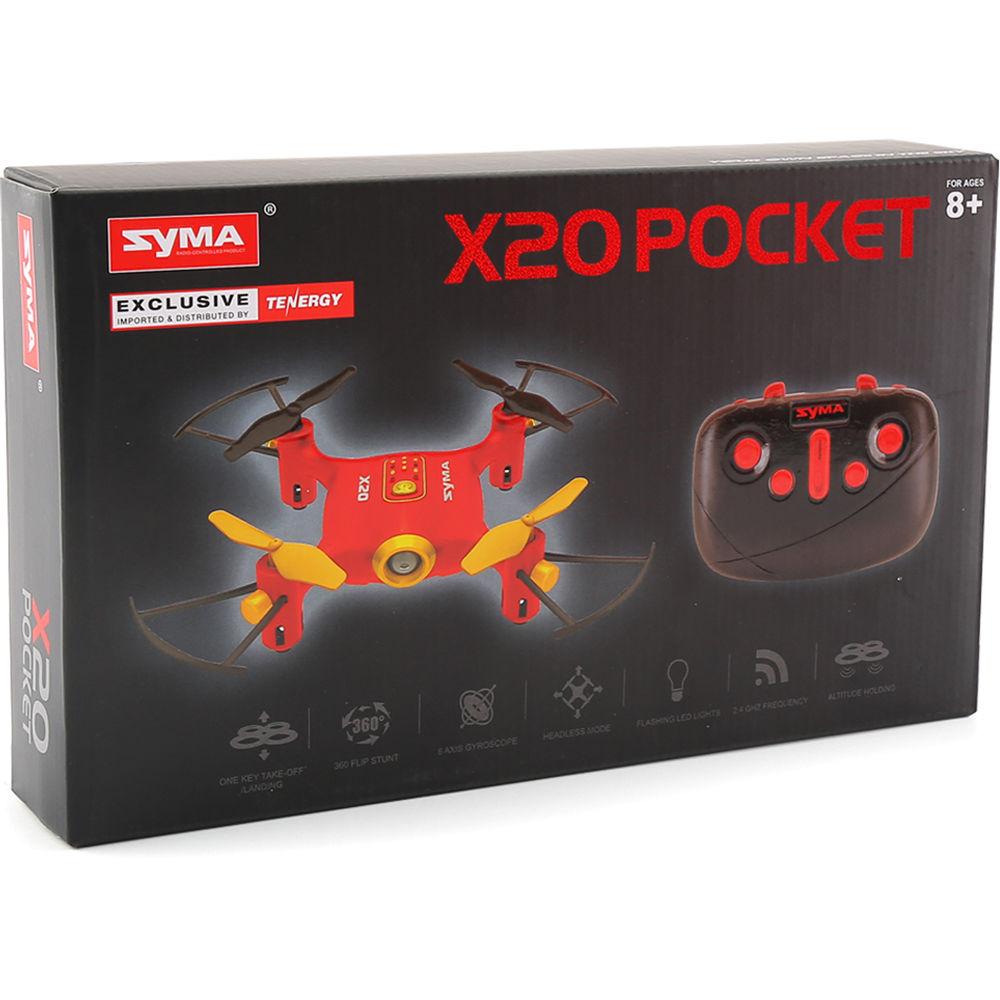 SYMA X20 Pocket Quadcopter with Auto-Hover, SYMA, X20, Pocket, Quadcopter, with, Auto-Hover