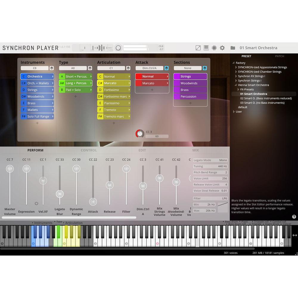 Vienna Symphonic Library Vienna Smart Orchestra 140-Piece Orchestra Virtual Instrument