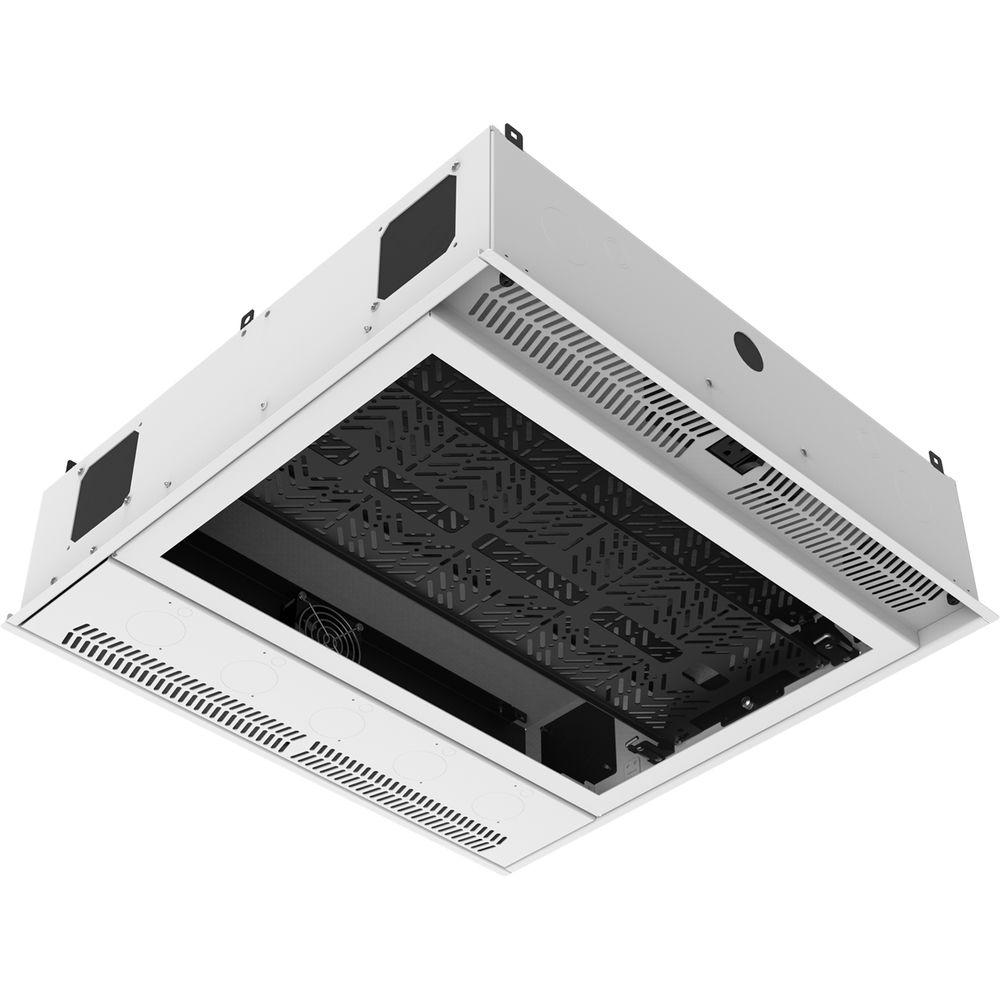 Atlas Sound 2x2 Ceil-Mount 2RU,STD-Width, Ambitilt Shelf Integrated Current Sensing PWR Pack Projector PoleMount