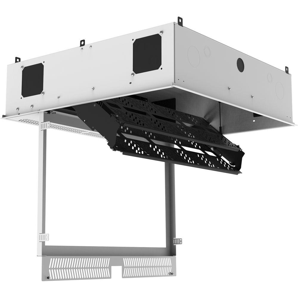 Atlas Sound 2x2 Ceil-Mount 2RU,STD-Width, Ambitilt Shelf Integrated Current Sensing PWR Pack Projector PoleMount
