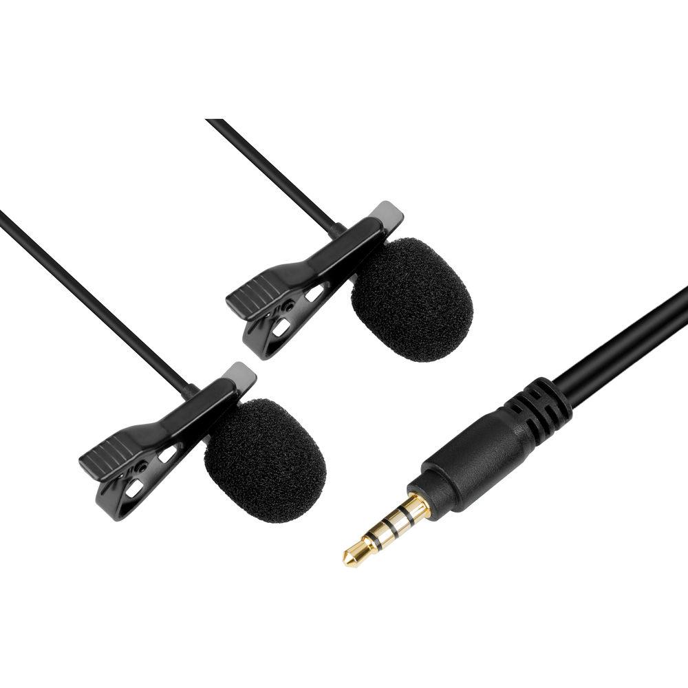 BOYA BY-LM400 Dual-Lavalier Microphone for Mobile Devices, BOYA, BY-LM400, Dual-Lavalier, Microphone, Mobile, Devices