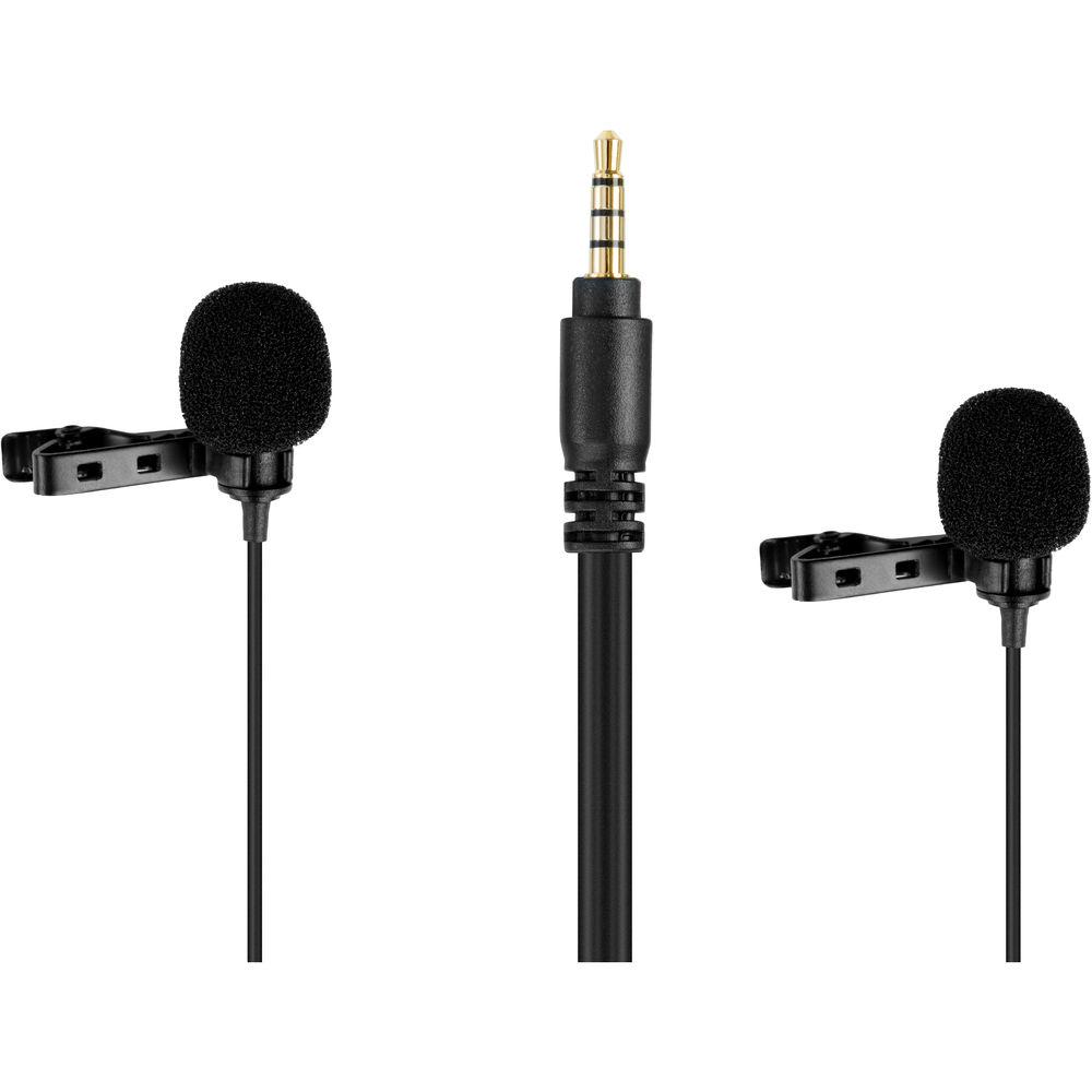 BOYA BY-LM400 Dual-Lavalier Microphone for Mobile Devices, BOYA, BY-LM400, Dual-Lavalier, Microphone, Mobile, Devices