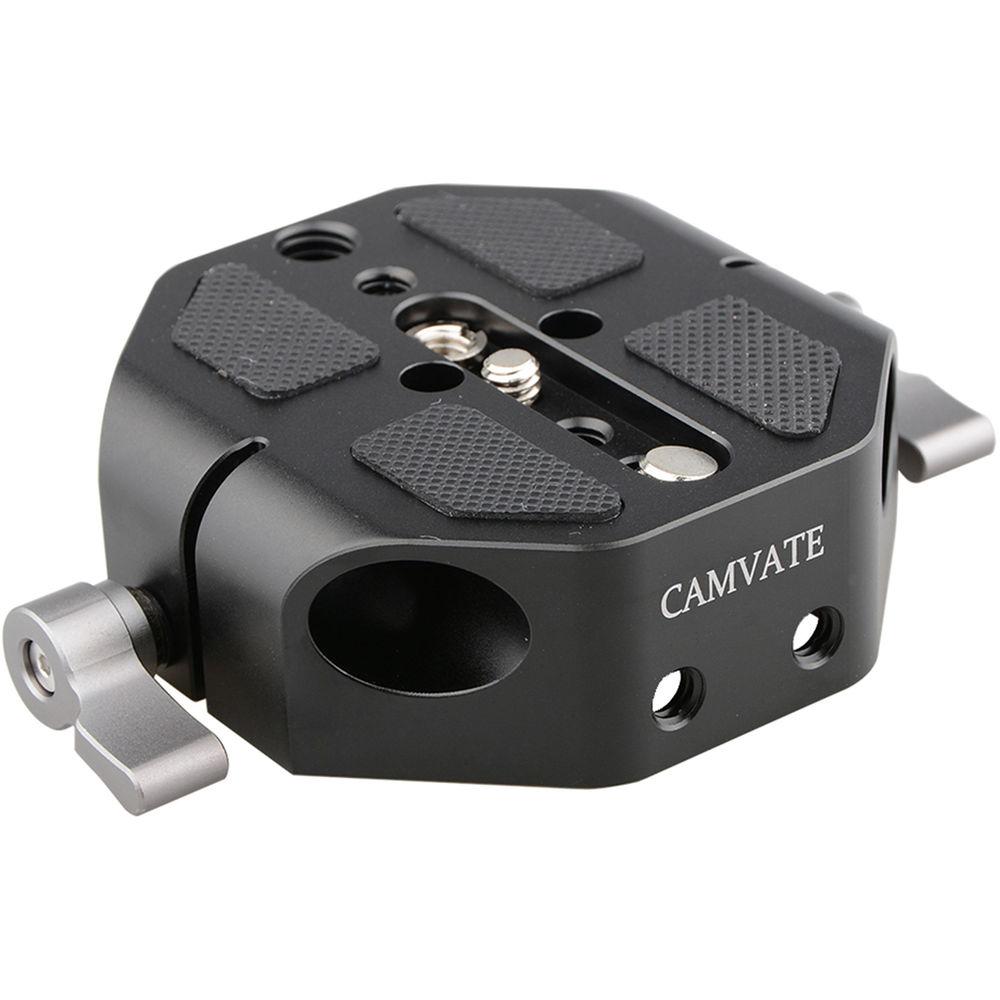 CAMVATE Baseplate with 7.9" 15mm Rods for Select Canon Sony Cameras