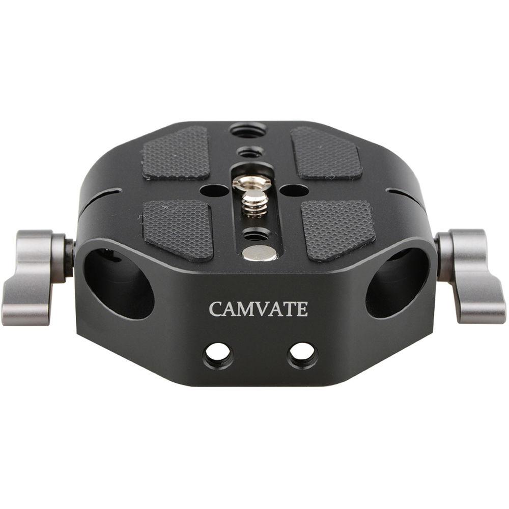CAMVATE Baseplate with 7.9" 15mm Rods for Select Canon Sony Cameras