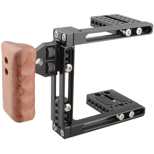 CAMVATE Dual-Use Adjustable Cage with Wooden Right Handgrip