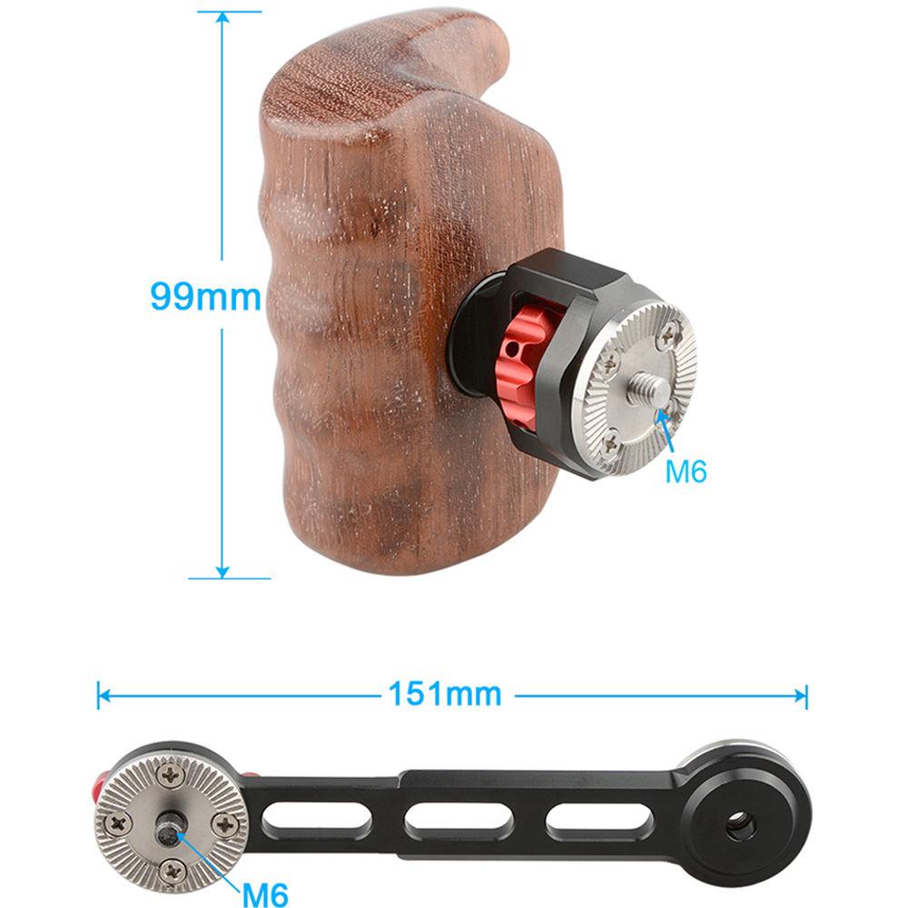 CAMVATE Wooden Handgrip with Rosette Extension Arm