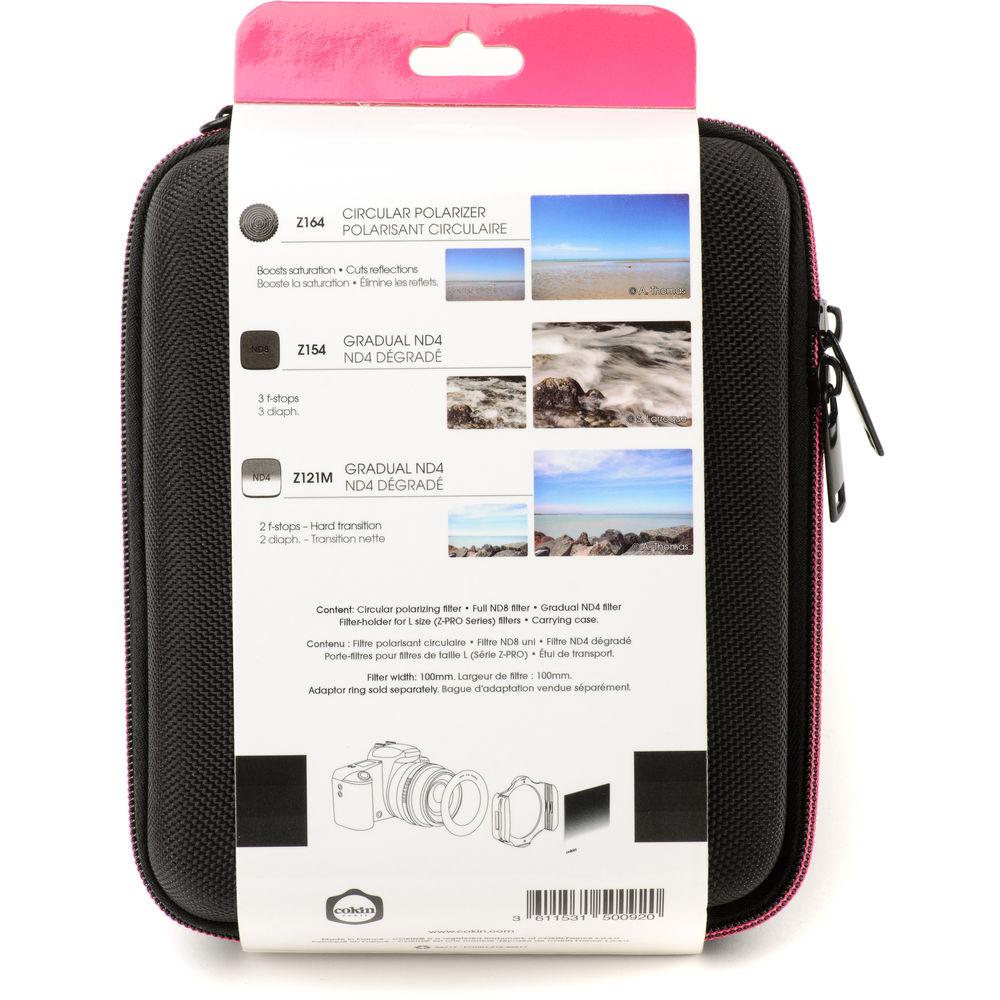 Cokin Z-Pro Series Solid, Hard-Edge Graduated Neutral Density, and Polarizer Filter Kit with Z-Pro Series Filter Holder and Filter Wallet