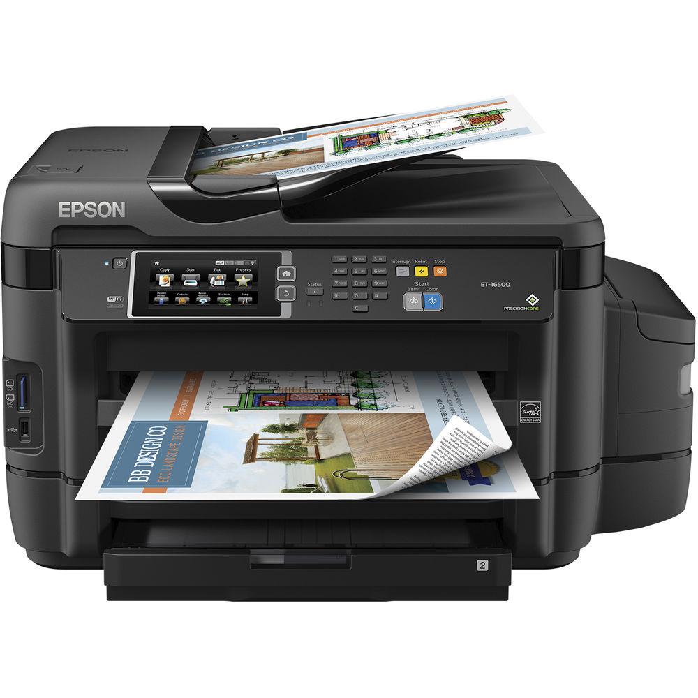 Epson WorkForce ET-16500 EcoTank All-in-One Inkjet Printer, Epson, WorkForce, ET-16500, EcoTank, All-in-One, Inkjet, Printer