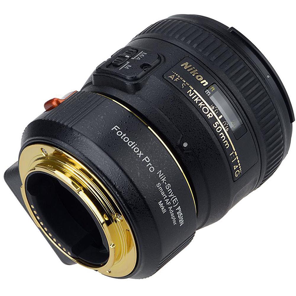FotodioX FUSION Smart Mark II Adapter for Nikon F Lens to Sony E-Mount Camera