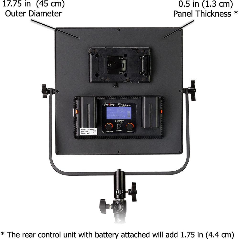 FotodioX Pro Flapjack LED C-518ASV Bi-Color Edge Light