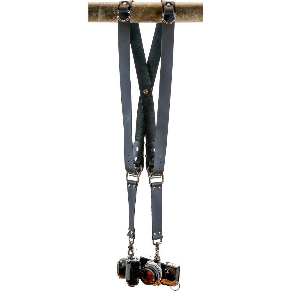 Funk Plus Cowhide Leather Snap Back Harness with 1.5" Wide Straps and D-Rings