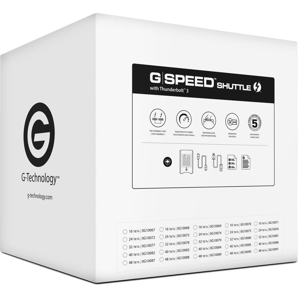 G-Technology G-SPEED Shuttle 48TB 4-Bay Thunderbolt 3 RAID Array