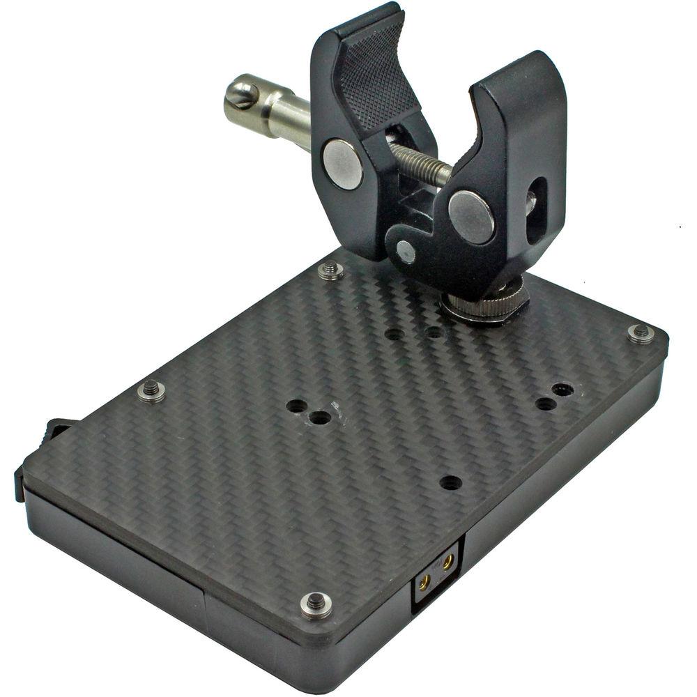 GyroVu D-Tap Battery Plate with 1 4"-20 Thread & Adjustable Clamp Mount
