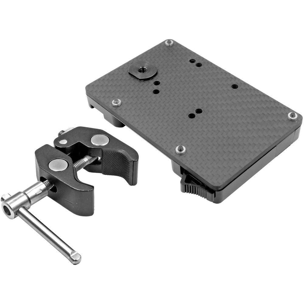 GyroVu D-Tap Battery Plate with 1 4"-20 Thread & Adjustable Clamp Mount
