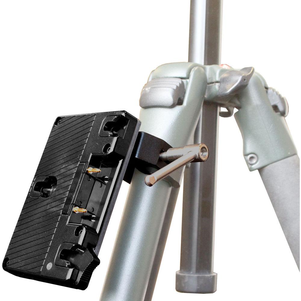 GyroVu D-Tap Battery Plate with 1 4"-20 Thread & Adjustable Clamp Mount